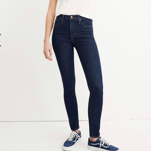 Madewell Denim - Size 29 Madewell 10" High Rish Dark Wash Skinny